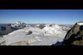 Vista su Tremogge e ghiacciaio dello Scerscen inferiore (foto Beno)
