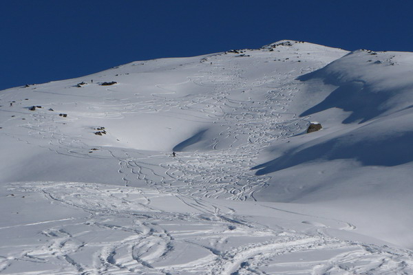 Il versante sud-ovest del monte Forcellino (foto R.Ganassa)